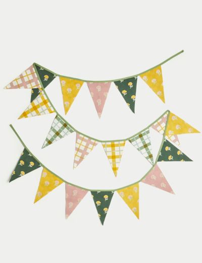 Pure Cotton Spring Floral Bunting